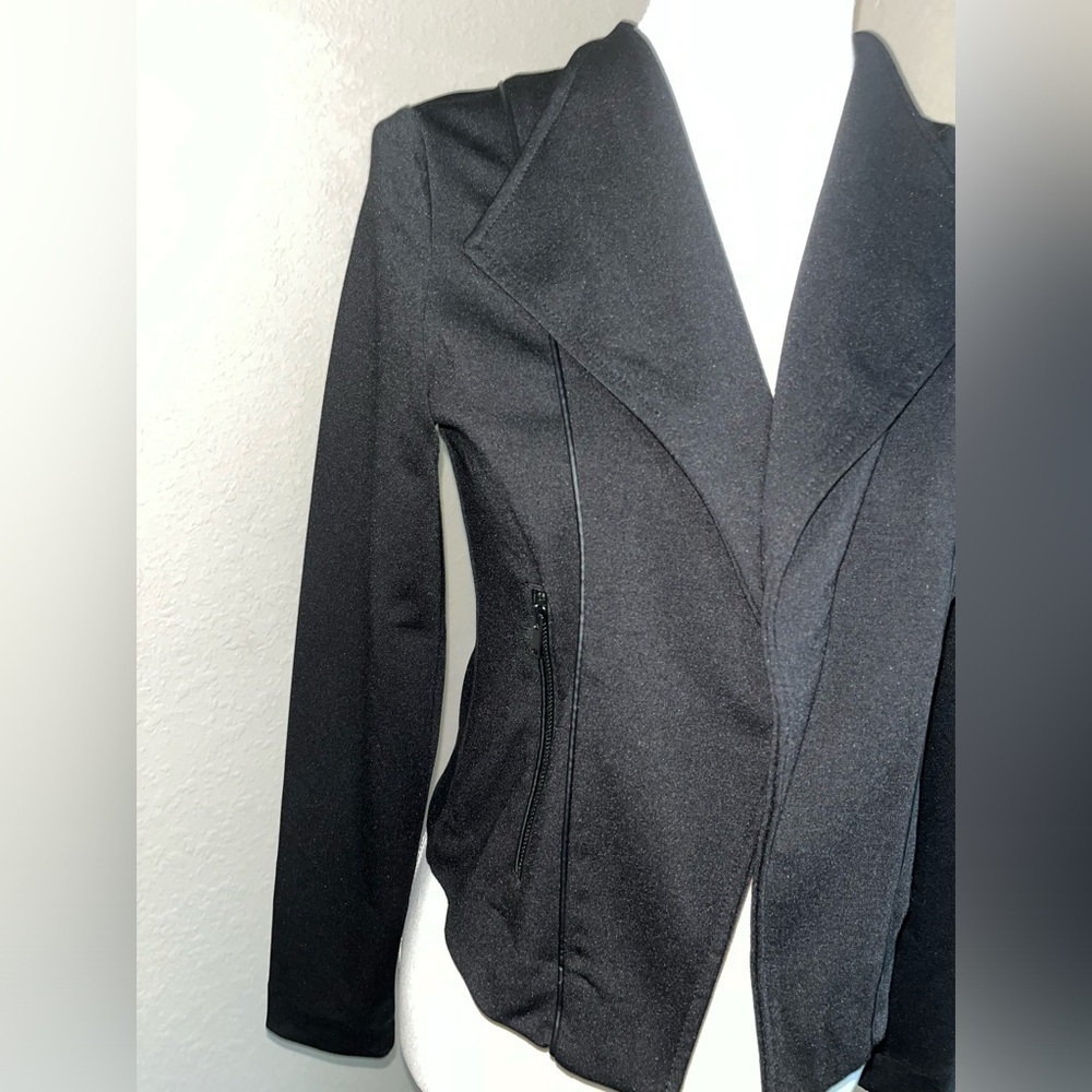 Banana Republic Black Knit Open Blazer - Picture 3 of 12